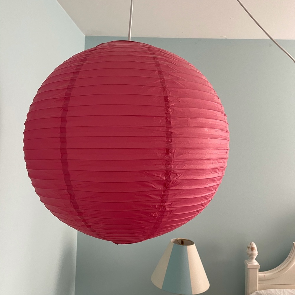 Pottery Barn Teen Kids Paper Lantern Hanging Light